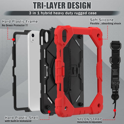 For iPad 2025 / 2022 Contrast Color Robot Shockproof Silicon + PC Tablet Protective Case(Red+Black) - iPad 2025 / 2022 Cases by buy2fix | Online Shopping UK | buy2fix