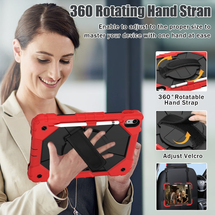 For iPad 2025 / 2022 Contrast Color Robot Shockproof Silicon + PC Tablet Protective Case(Red+Black) - iPad 2025 / 2022 Cases by buy2fix | Online Shopping UK | buy2fix