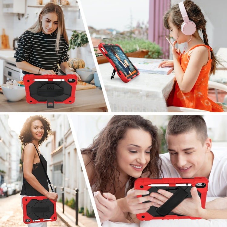 For iPad 2025 / 2022 Contrast Color Robot Shockproof Silicon + PC Tablet Protective Case(Red+Black) - iPad 2025 / 2022 Cases by buy2fix | Online Shopping UK | buy2fix