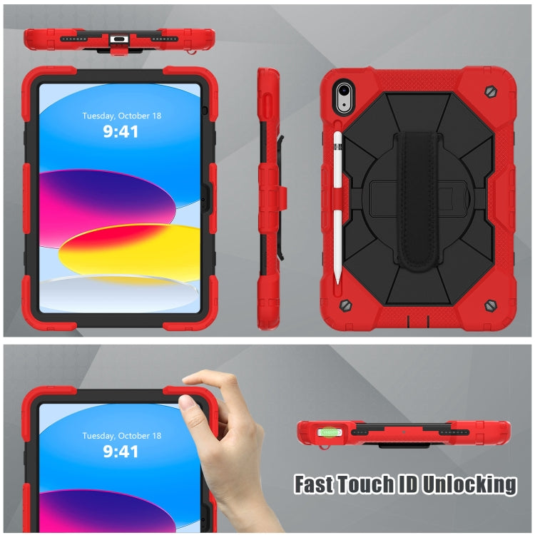 For iPad 2025 / 2022 Contrast Color Robot Shockproof Silicon + PC Tablet Protective Case(Red+Black) - iPad 2025 / 2022 Cases by buy2fix | Online Shopping UK | buy2fix