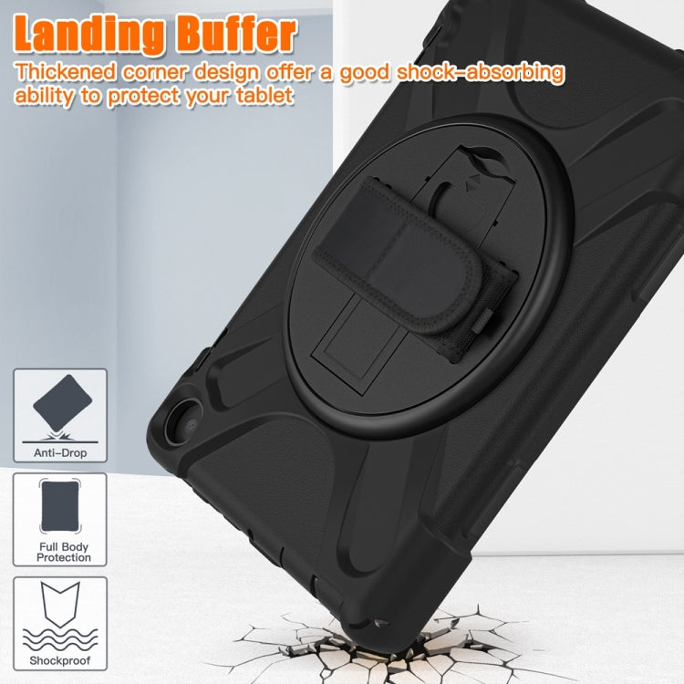 For Amazon Fire HD 8 2022 Hard PC Soft Silicone Full Body Protective Tablet Case(Black) - Amazon by buy2fix | Online Shopping UK | buy2fix