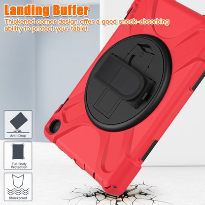 For Amazon Fire HD 8 2022 Hard PC Soft Silicone Full Body Protective Tablet Case(Red) - Amazon by buy2fix | Online Shopping UK | buy2fix