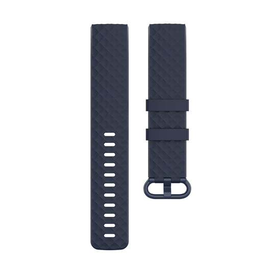 Color Buckle TPU Wrist Strap Watch Band for Fitbit Charge 4 / Charge 3 / Charge 3 SE, Size: S(Navy Blue) by buy2fix