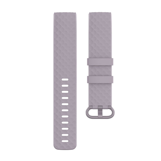 Color Buckle TPU Wrist Strap Watch Band for Fitbit Charge 4 / Charge 3 / Charge 3 SE, Size: S(Light Purple) by buy2fix