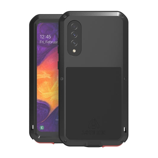 For Galaxy A50 LOVE MEI Metal Shockproof Waterproof Dustproof Protective Case(Black) - Galaxy Phone Cases by LOVE MEI | Online Shopping UK | buy2fix