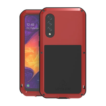 For Galaxy A50 LOVE MEI Metal Shockproof Waterproof Dustproof Protective Case(Red) by LOVE MEI