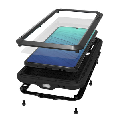 For Galaxy S20 LOVE MEI Metal Shockproof Waterproof Dustproof Protective Case(Black) by LOVE MEI