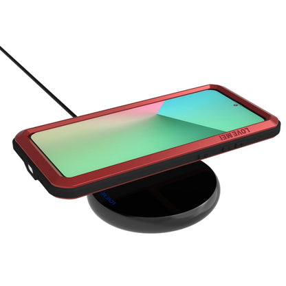 For Galaxy S20 Ultra LOVE MEI Metal Shockproof Waterproof Dustproof Protective Case(Red) by LOVE MEI