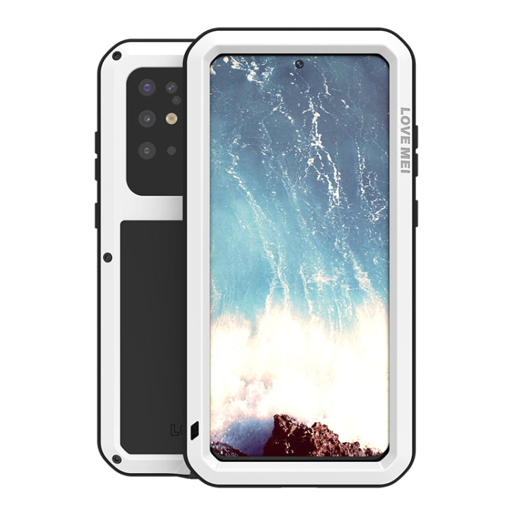 For Galaxy S20 Plus LOVE MEI Metal Shockproof Waterproof Dustproof Protective Case(White) by LOVE MEI