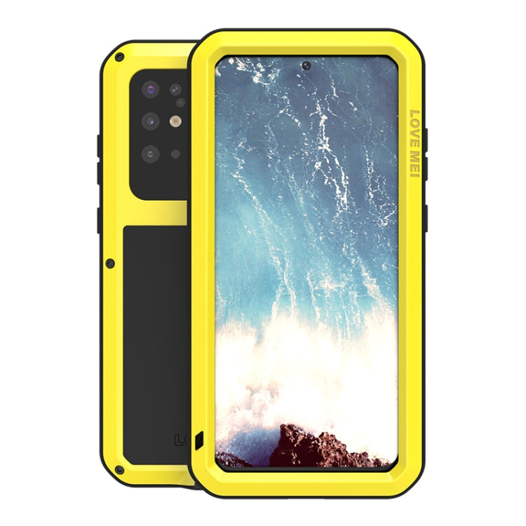 For Galaxy S20 Plus LOVE MEI Metal Shockproof Waterproof Dustproof Protective Case(Yellow) by LOVE MEI