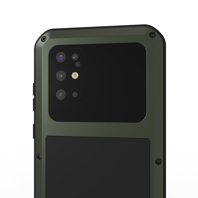 For Galaxy S20 Plus LOVE MEI Metal Shockproof Waterproof Dustproof Protective Case(Army Green) by LOVE MEI