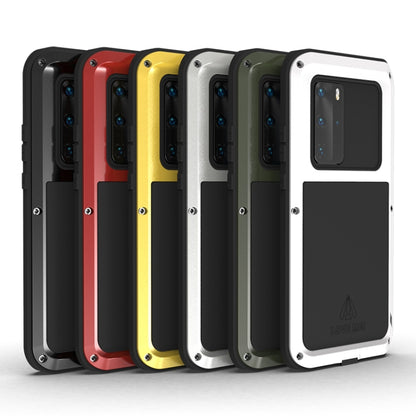 For Huawei P40 Pro LOVE MEI Metal Shockproof Waterproof Dustproof Protective Case(Yellow) - Huawei Cases by LOVE MEI | Online Shopping UK | buy2fix