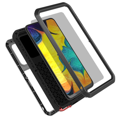 For Galaxy A30 LOVE MEI Metal Shockproof Waterproof Dustproof Protective Case(Black) by LOVE MEI