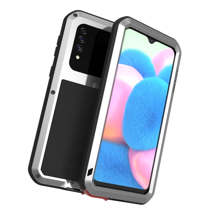 For Galaxy A30s LOVE MEI Metal Shockproof Waterproof Dustproof Protective Case(Silver) - Galaxy Phone Cases by LOVE MEI | Online Shopping UK | buy2fix