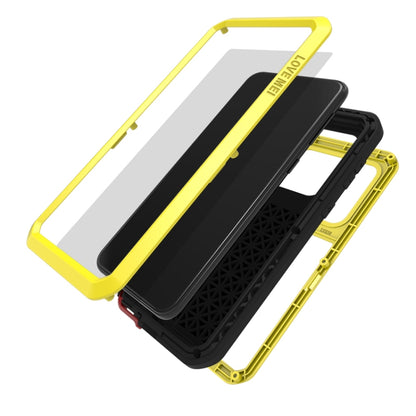 For Galaxy A30s LOVE MEI Metal Shockproof Waterproof Dustproof Protective Case(Yellow) by LOVE MEI