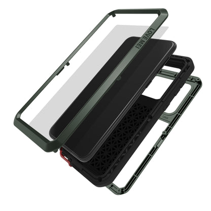 For Galaxy A30s LOVE MEI Metal Shockproof Waterproof Dustproof Protective Case(Army Green) by LOVE MEI