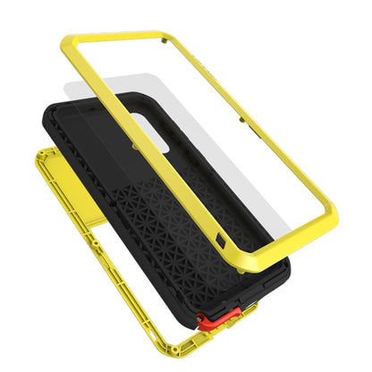 For Galaxy A50s LOVE MEI Metal Shockproof Waterproof Dustproof Protective Case(Yellow) by LOVE MEI