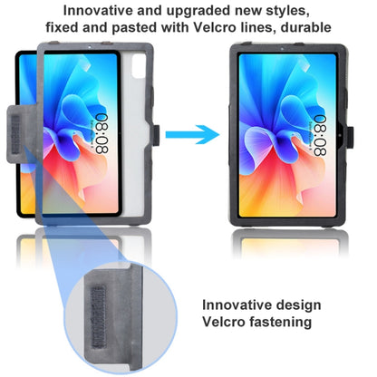 For TCL 10 TabMax 4G Detachable Horizontal Flip Leather Case with Holder & Bandage(Black) - Others by buy2fix | Online Shopping UK | buy2fix