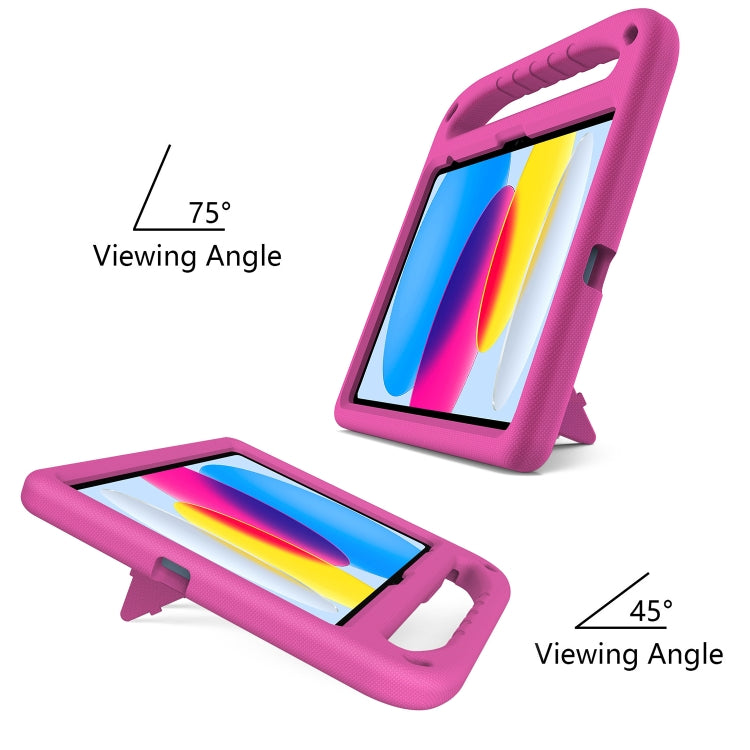 For iPad 2025 / 2022 Handle Portable EVA Shockproof Tablet Case(Rose Red) - iPad 2025 / 2022 Cases by buy2fix | Online Shopping UK | buy2fix