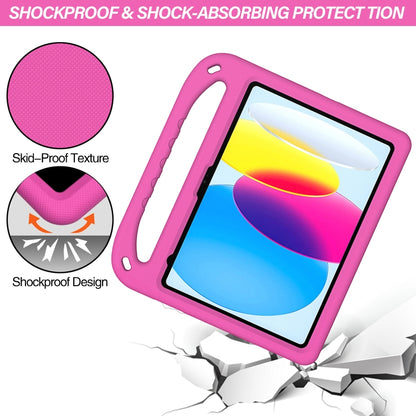 For iPad 2025 / 2022 Handle Portable EVA Shockproof Tablet Case(Rose Red) - iPad 2025 / 2022 Cases by buy2fix | Online Shopping UK | buy2fix