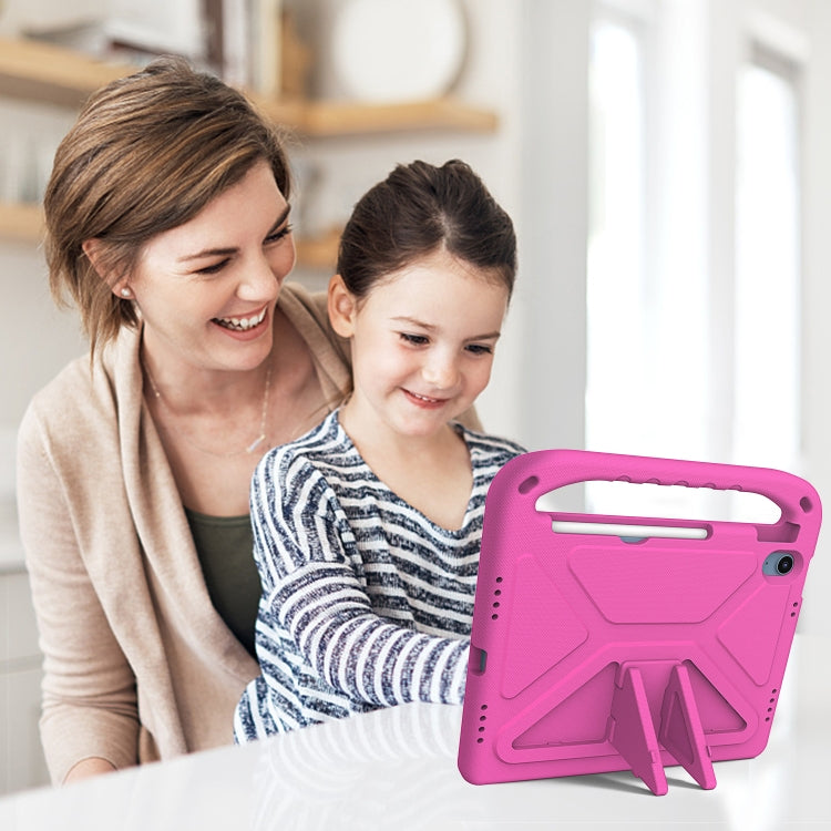 For iPad 2025 / 2022 Handle Portable EVA Shockproof Tablet Case(Rose Red) - iPad 2025 / 2022 Cases by buy2fix | Online Shopping UK | buy2fix