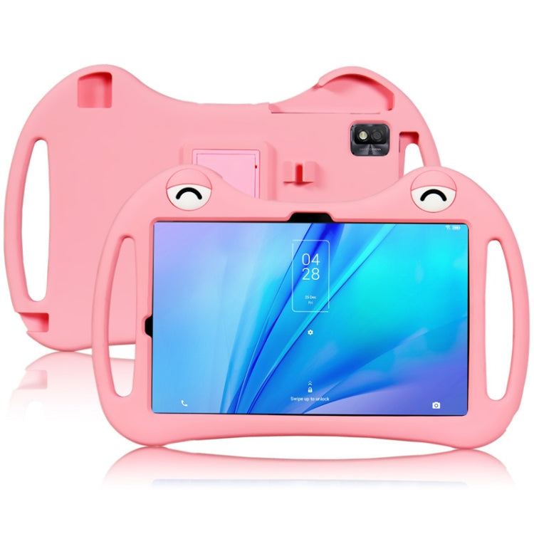 For TCL Tab 10s 2021 Cartoon Silicone Shockproof Protective Tablet Case with Stand(Pink) - Others by buy2fix | Online Shopping UK | buy2fix