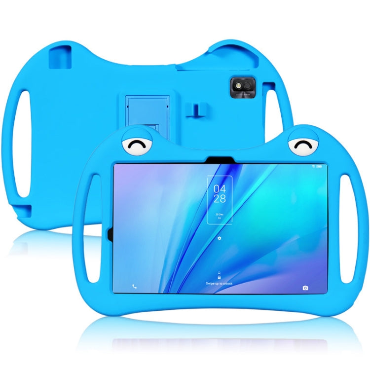 For TCL Tab 10s 2021 Cartoon Silicone Shockproof Protective Tablet Case with Stand(Blue) - Others by buy2fix | Online Shopping UK | buy2fix