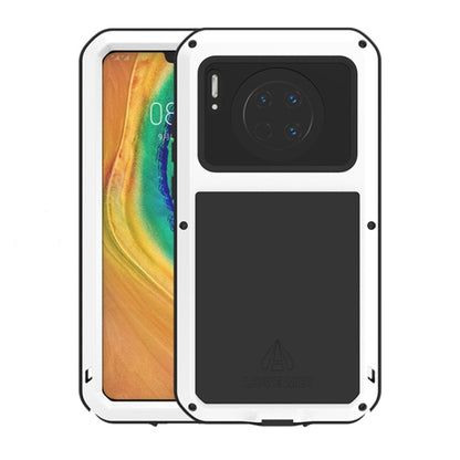 For Huawei Mate 30 LOVE MEI Metal Shockproof Waterproof Dustproof Protective Case(White) - Huawei Cases by LOVE MEI | Online Shopping UK | buy2fix