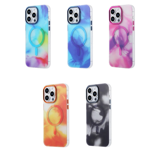 For iPhone 13 MagSafe Magnetic Ink Phone Case(Graphite Black) by buy2fix