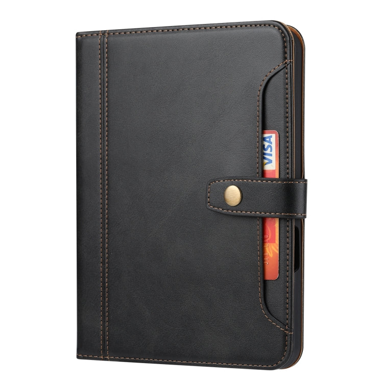 For iPad 2025 / 2022 Calf Texture Double Fold Leather Smart Tablet Case(Black) - iPad 2025 / 2022 Cases by buy2fix | Online Shopping UK | buy2fix