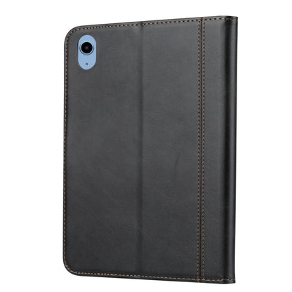 For iPad 2025 / 2022 Calf Texture Double Fold Leather Smart Tablet Case(Black) - iPad 2025 / 2022 Cases by buy2fix | Online Shopping UK | buy2fix