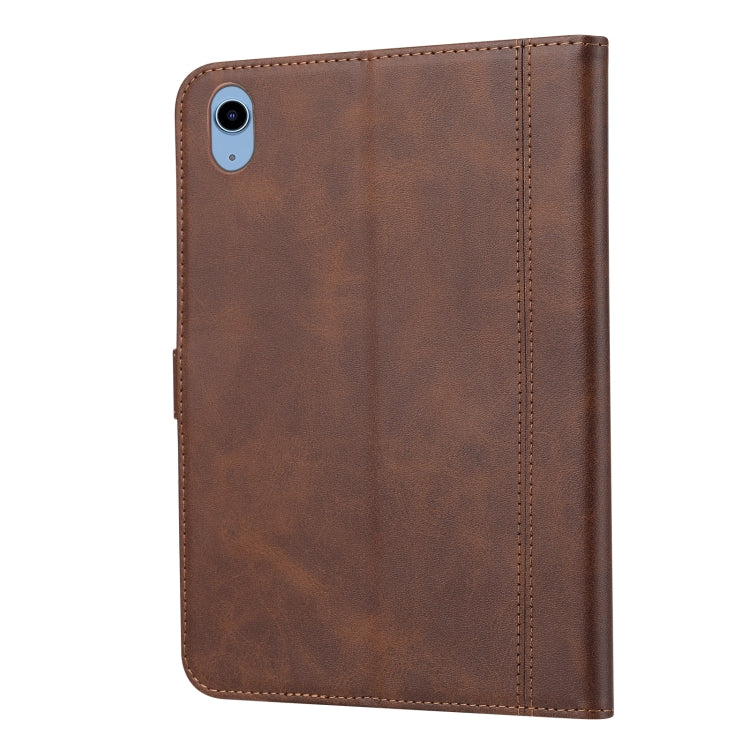 For iPad 2025 / 2022 Calf Texture Double Fold Leather Smart Tablet Case(Coffee) - iPad 2025 / 2022 Cases by buy2fix | Online Shopping UK | buy2fix
