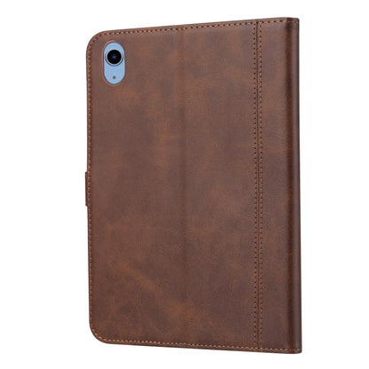 For iPad 2025 / 2022 Calf Texture Double Fold Leather Smart Tablet Case(Coffee) - iPad 2025 / 2022 Cases by buy2fix | Online Shopping UK | buy2fix