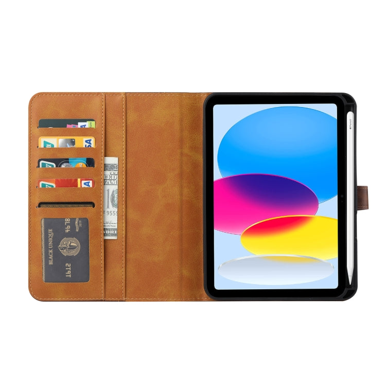 For iPad 2025 / 2022 Calf Texture Double Fold Leather Smart Tablet Case(Rose Gold) - iPad 2025 / 2022 Cases by buy2fix | Online Shopping UK | buy2fix