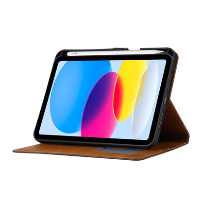 For iPad 2025 / 2022 Calf Texture Double Fold Leather Smart Tablet Case(Black) - iPad 2025 / 2022 Cases by buy2fix | Online Shopping UK | buy2fix