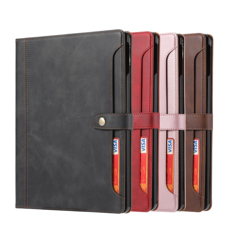 For iPad 2025 / 2022 Calf Texture Double Fold Leather Smart Tablet Case(Rose Gold) - iPad 2025 / 2022 Cases by buy2fix | Online Shopping UK | buy2fix