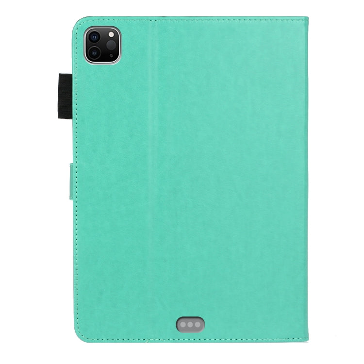 For iPad Pro 11 (2020) Diamond Encrusted Butterflies Embossing Pattern Horizontal Flip Leather Tablet Case with Holder & Card Slot(Green) - iPad Pro 11 (2020) Cases by buy2fix | Online Shopping UK | buy2fix