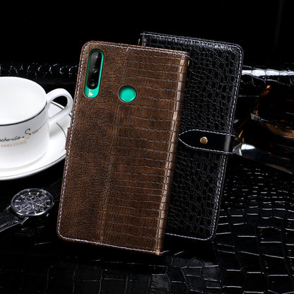 For Huawei P40 Lite E idewei Crocodile Texture Horizontal Flip Leather Case with Holder & Card Slots & Wallet(Black) - Huawei Cases by idewei | Online Shopping UK | buy2fix