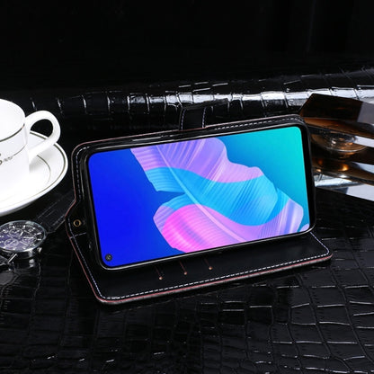 For Huawei P40 Lite E idewei Crocodile Texture Horizontal Flip Leather Case with Holder & Card Slots & Wallet(Black) - Huawei Cases by idewei | Online Shopping UK | buy2fix