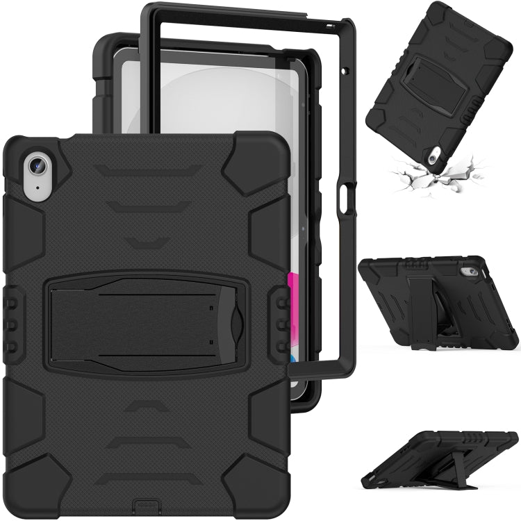 For iPad 2025 / 2022 3-Layer Protection Screen Frame + PC + Silicone Tablet Case(Black) - iPad 2025 / 2022 Cases by buy2fix | Online Shopping UK | buy2fix