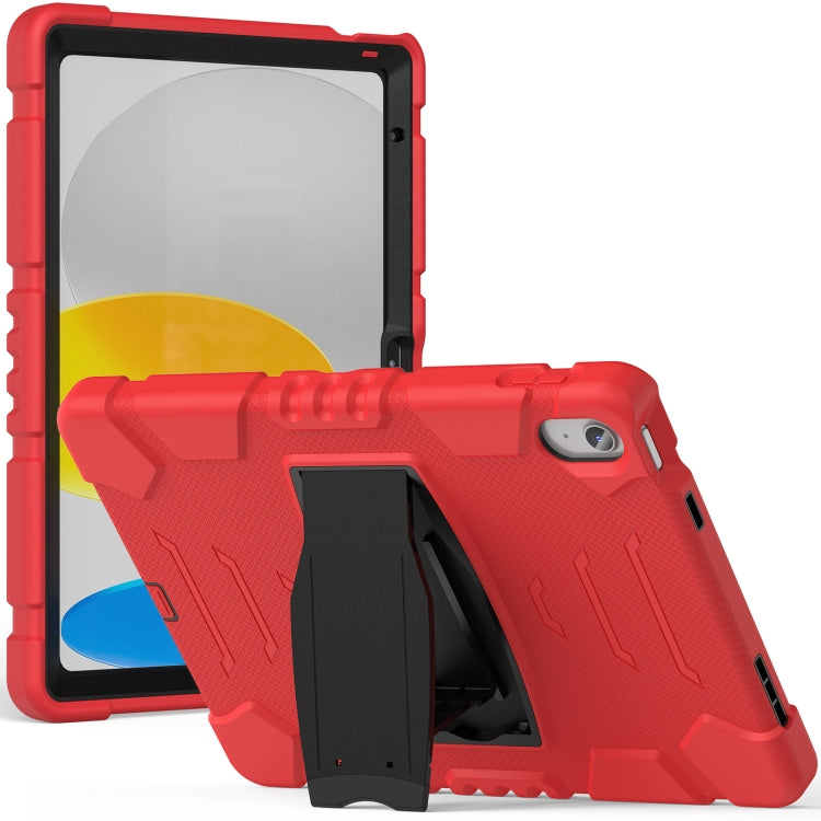 For iPad 2025 / 2022 3-Layer Protection Screen Frame + PC + Silicone Tablet Case(Red+Black) - iPad 2025 / 2022 Cases by buy2fix | Online Shopping UK | buy2fix