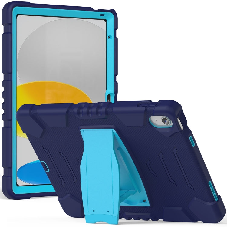 For iPad 2025 / 2022 3-Layer Protection Screen Frame + PC + Silicone Tablet Case(Navy Blue+Blue) - iPad 2025 / 2022 Cases by buy2fix | Online Shopping UK | buy2fix