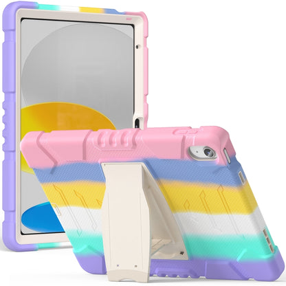 For iPad 2025 / 2022 3-Layer Protection Screen Frame + PC + Silicone Tablet Case(Colorful Pink) - iPad 2025 / 2022 Cases by buy2fix | Online Shopping UK | buy2fix