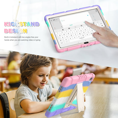 For iPad 2025 / 2022 3-Layer Protection Screen Frame + PC + Silicone Tablet Case(Colorful Pink) - iPad 2025 / 2022 Cases by buy2fix | Online Shopping UK | buy2fix