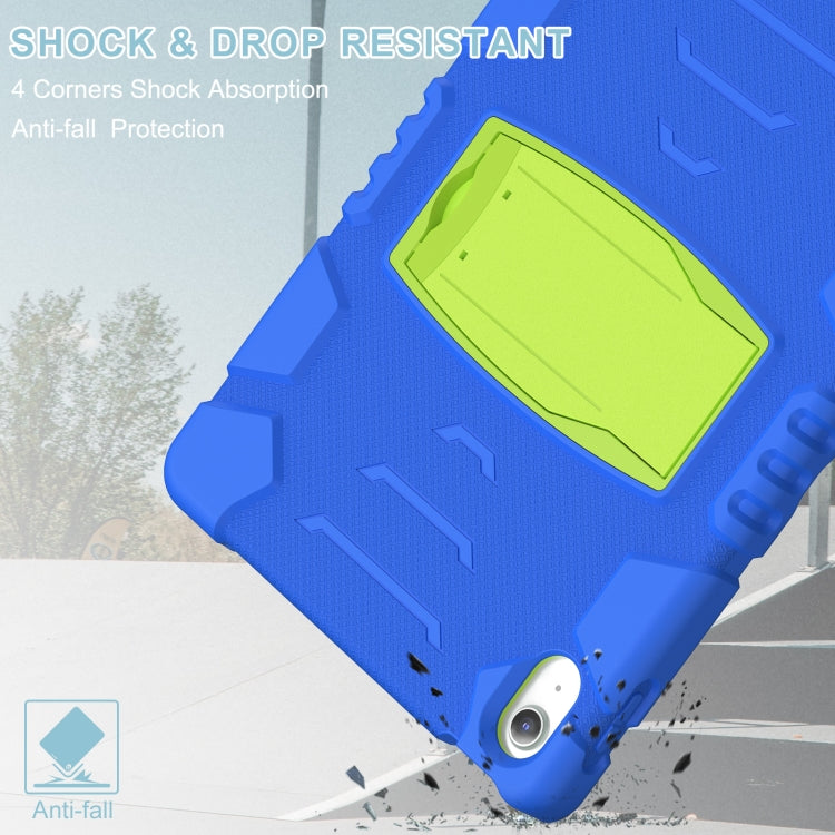 For iPad 2025 / 2022 3-Layer Protection Screen Frame + PC + Silicone Tablet Case(Blue+Lime) - iPad 2025 / 2022 Cases by buy2fix | Online Shopping UK | buy2fix