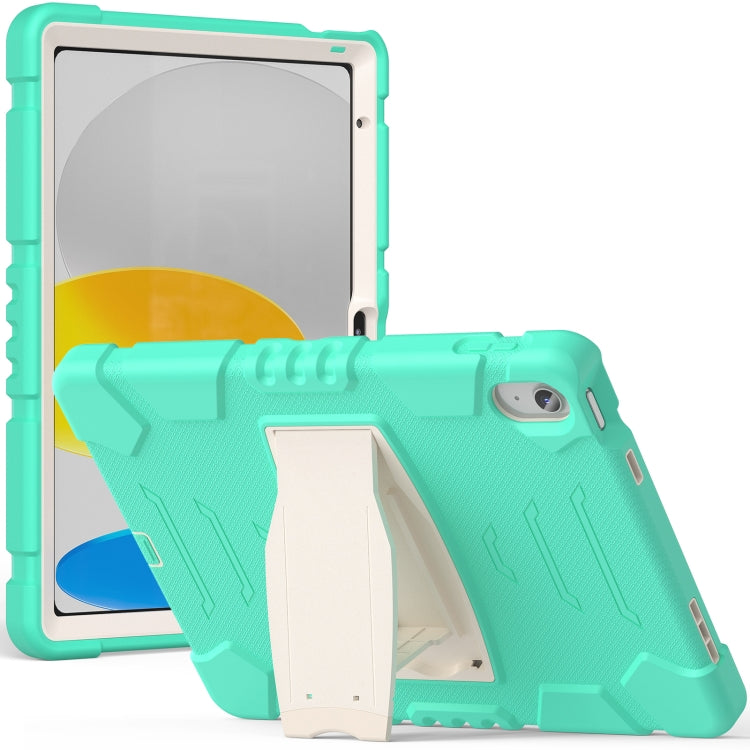For iPad 2025 / 2022 3-Layer Protection Screen Frame + PC + Silicone Tablet Case(Mint Green) - iPad 2025 / 2022 Cases by buy2fix | Online Shopping UK | buy2fix