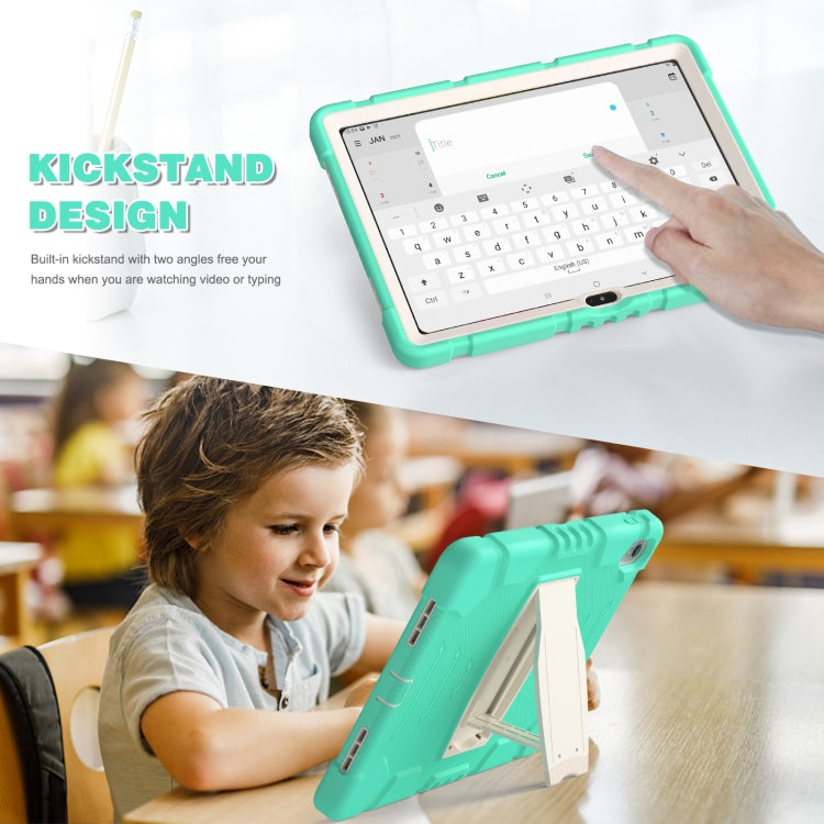For iPad 2025 / 2022 3-Layer Protection Screen Frame + PC + Silicone Tablet Case(Mint Green) - iPad 2025 / 2022 Cases by buy2fix | Online Shopping UK | buy2fix