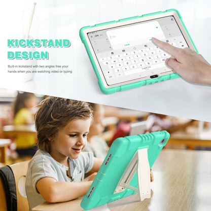 For iPad 2025 / 2022 3-Layer Protection Screen Frame + PC + Silicone Tablet Case(Mint Green) - iPad 2025 / 2022 Cases by buy2fix | Online Shopping UK | buy2fix