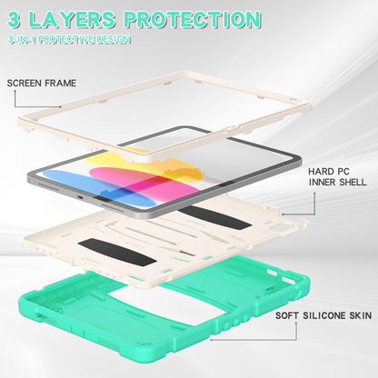 For iPad 2025 / 2022 3-Layer Protection Screen Frame + PC + Silicone Tablet Case(Mint Green) - iPad 2025 / 2022 Cases by buy2fix | Online Shopping UK | buy2fix