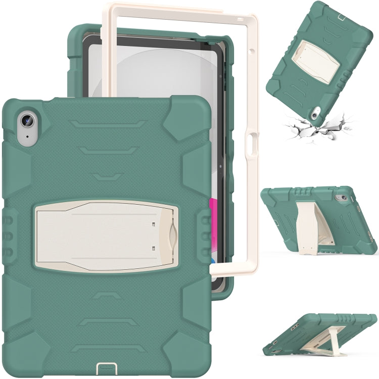 For iPad 2025 / 2022 3-Layer Protection Screen Frame + PC + Silicone Tablet Case(Emerald Green) - iPad 2025 / 2022 Cases by buy2fix | Online Shopping UK | buy2fix